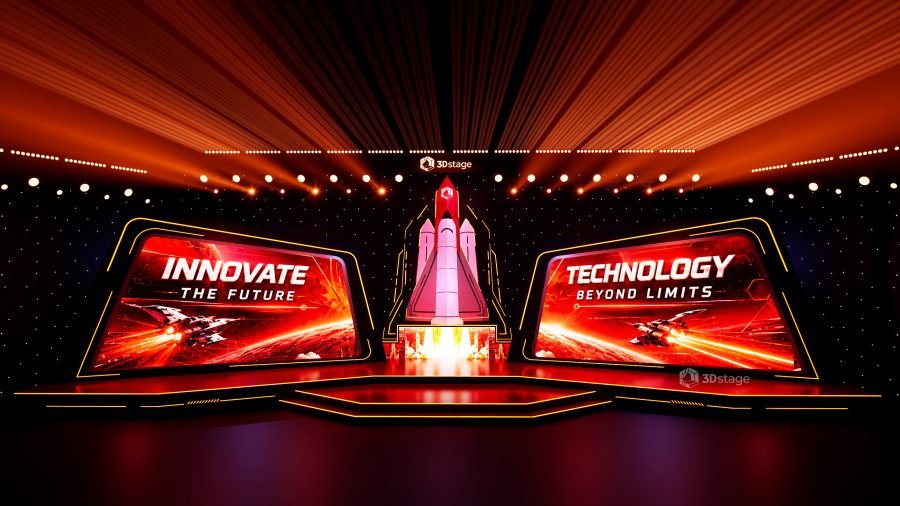 Spaceship Red Galaxy technology Stage
