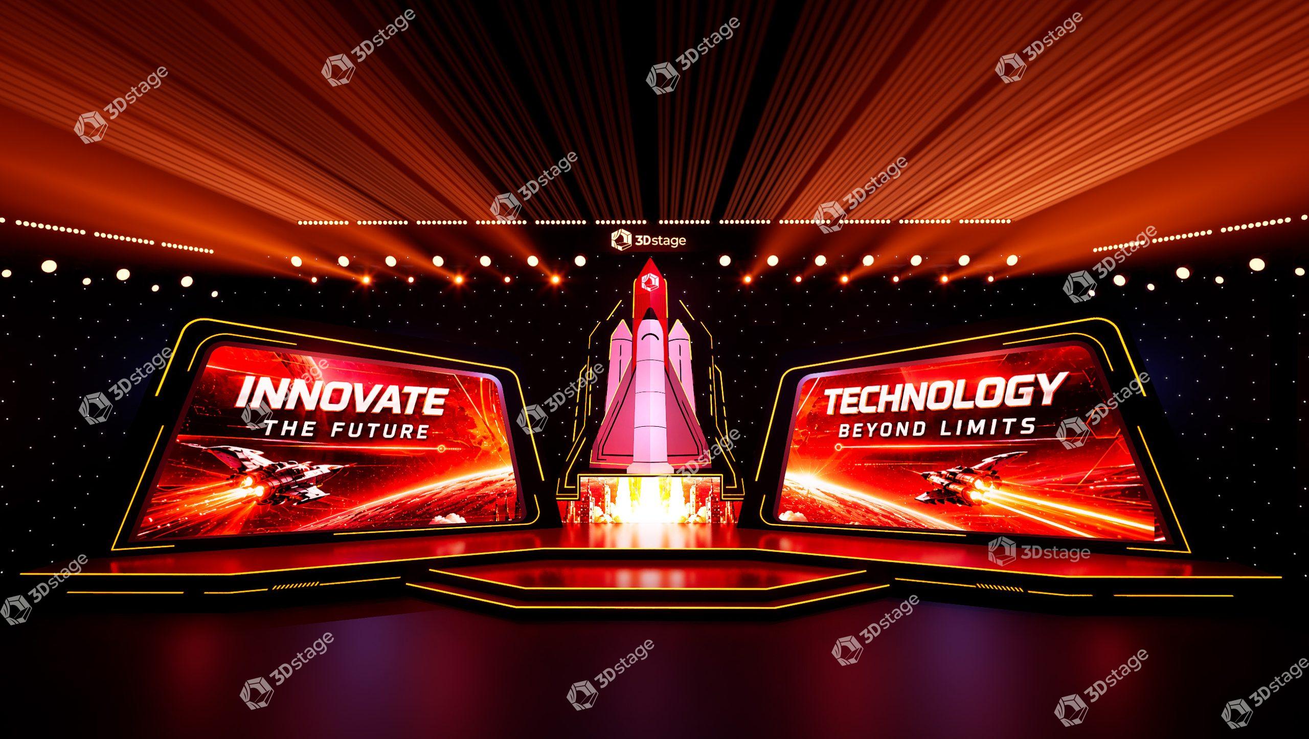 Spaceship Red Galaxy technology Stage