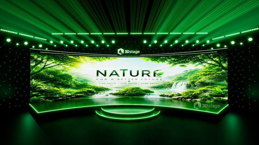 Natural Green LED Panorama Stage