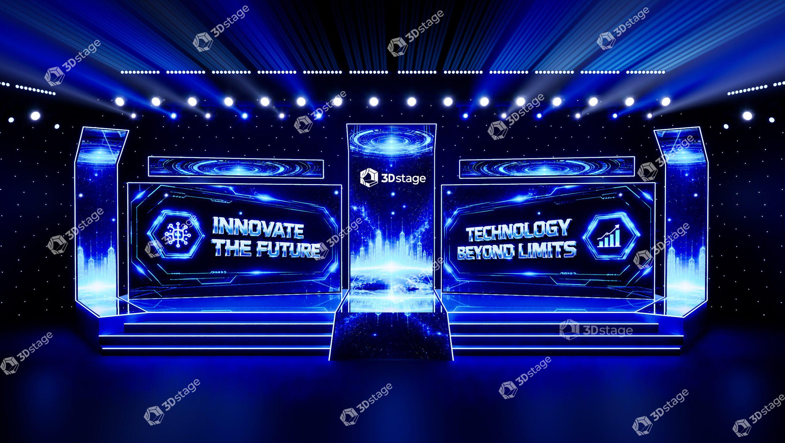 Technology Future galaxy Multi LED Stage