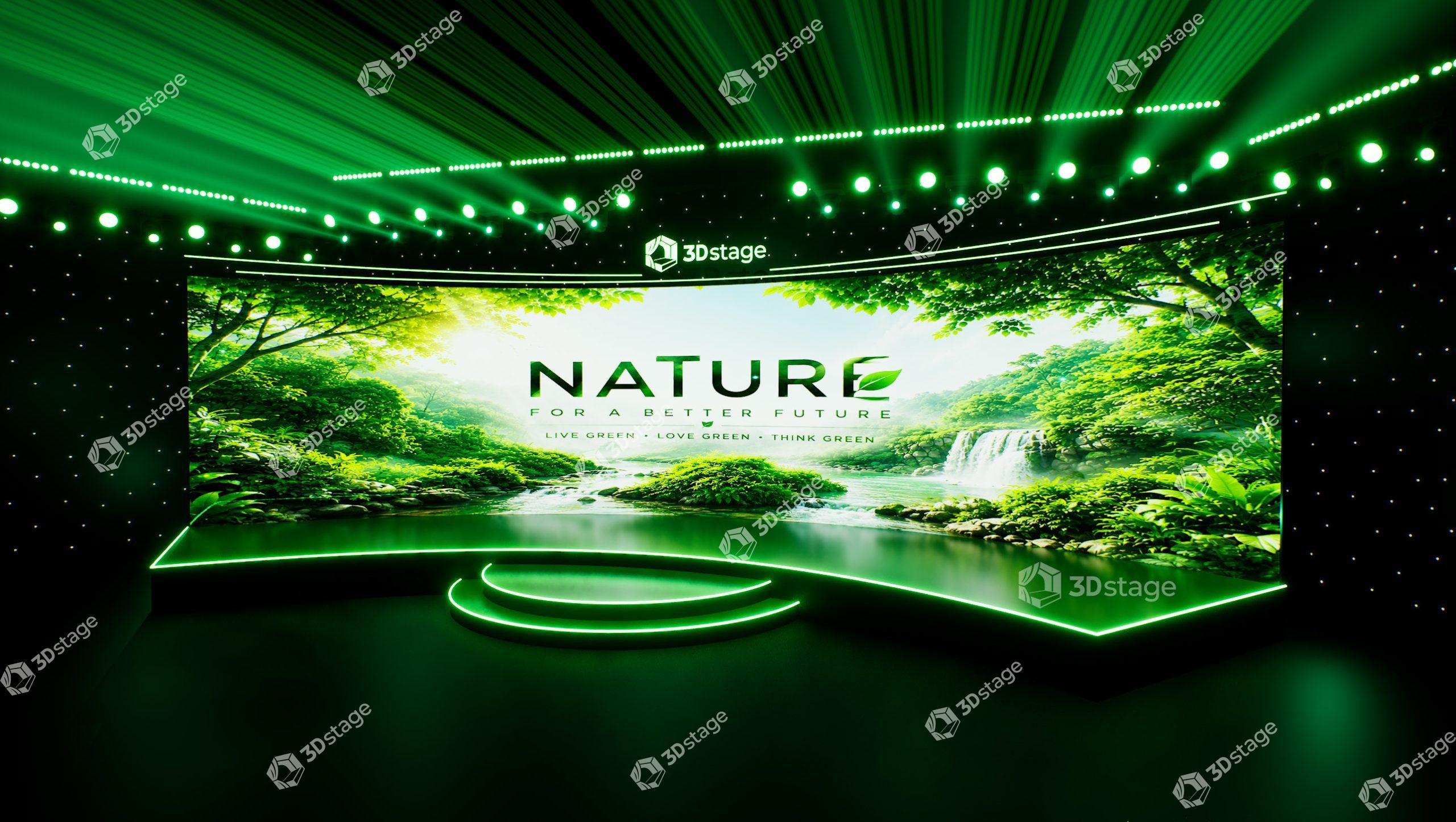 Natural Green LED Panorama Stage - Image 2