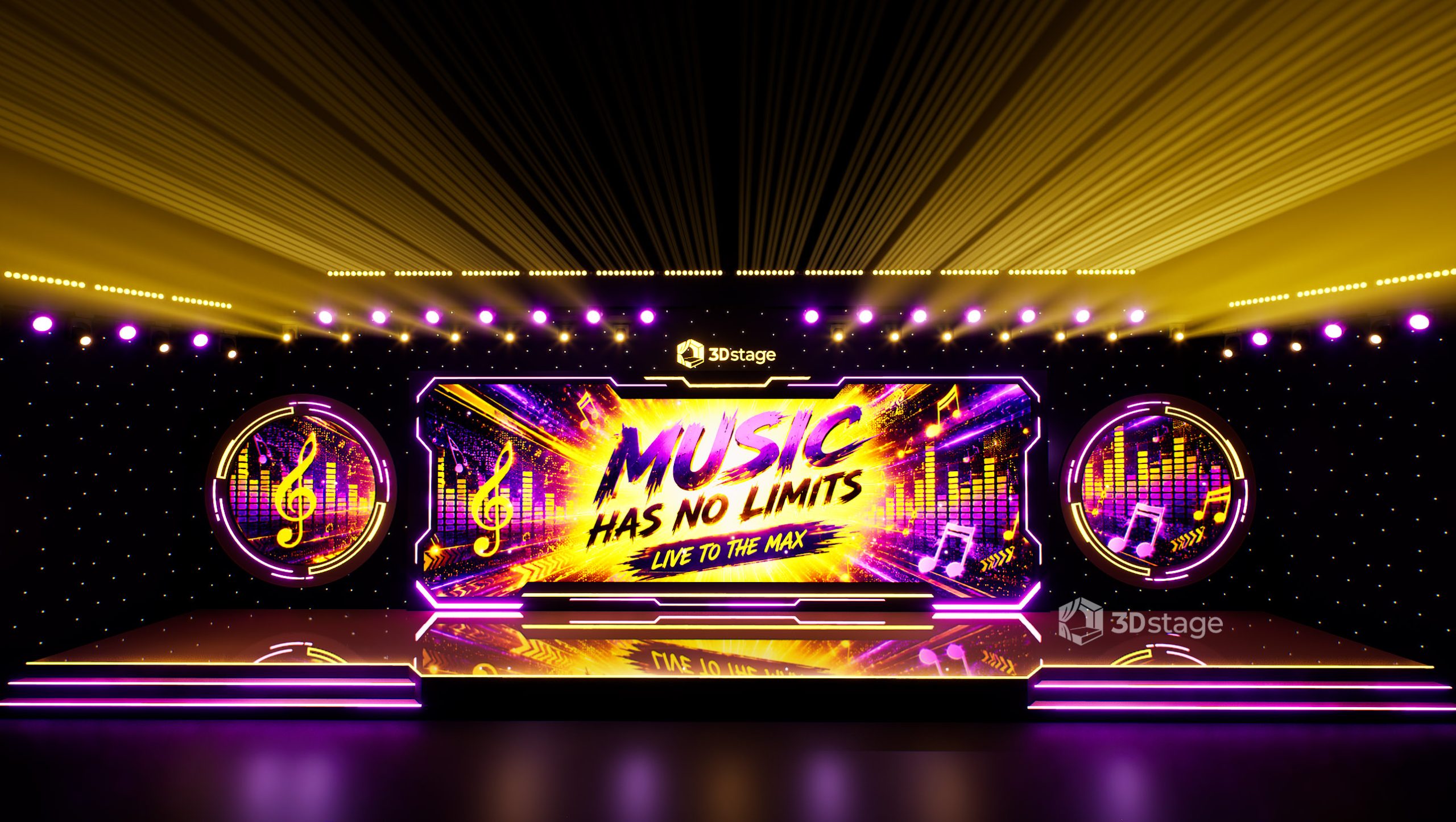 Music has no limits circle Stage
