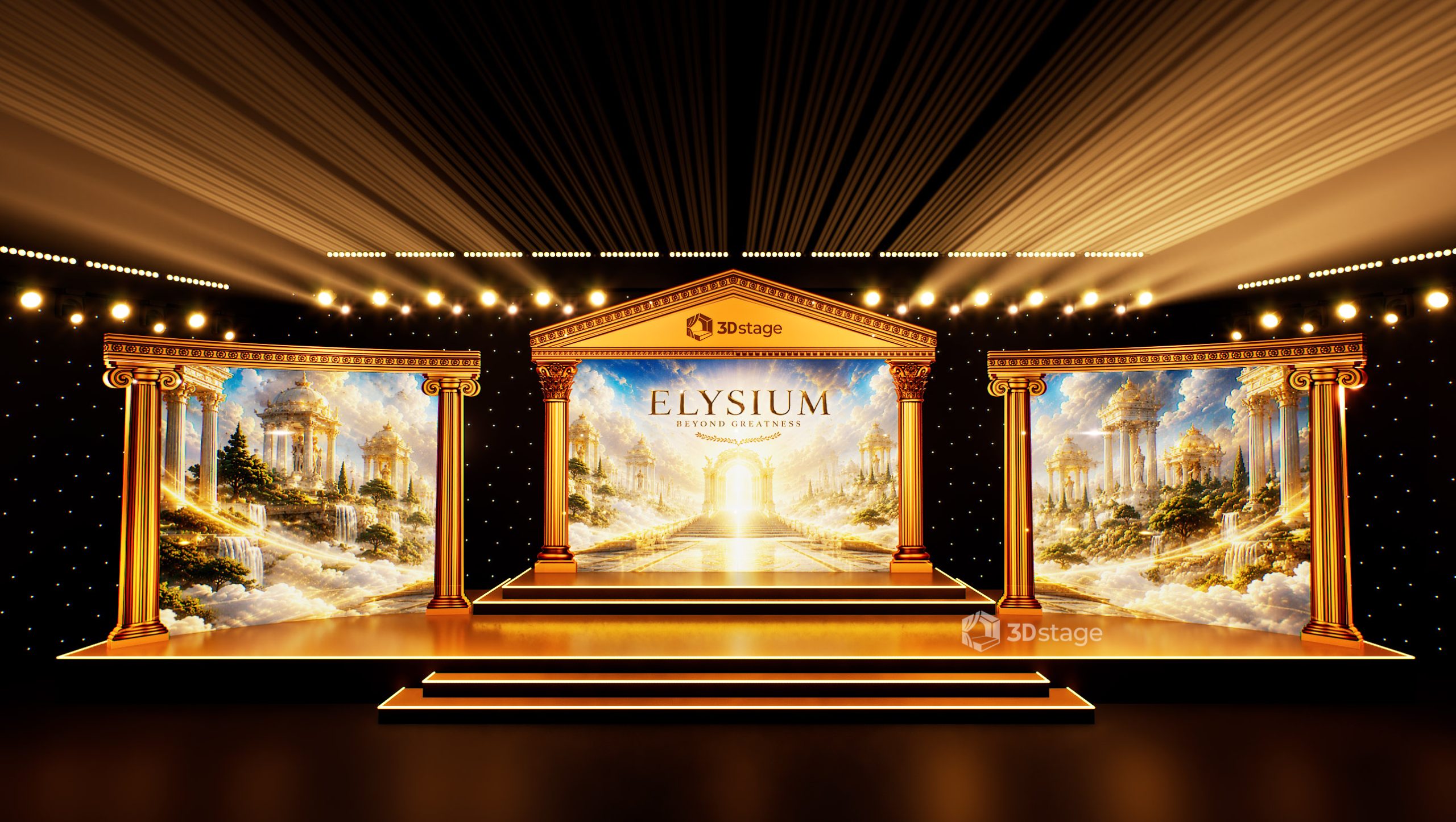Greek Temple Elysium Stage