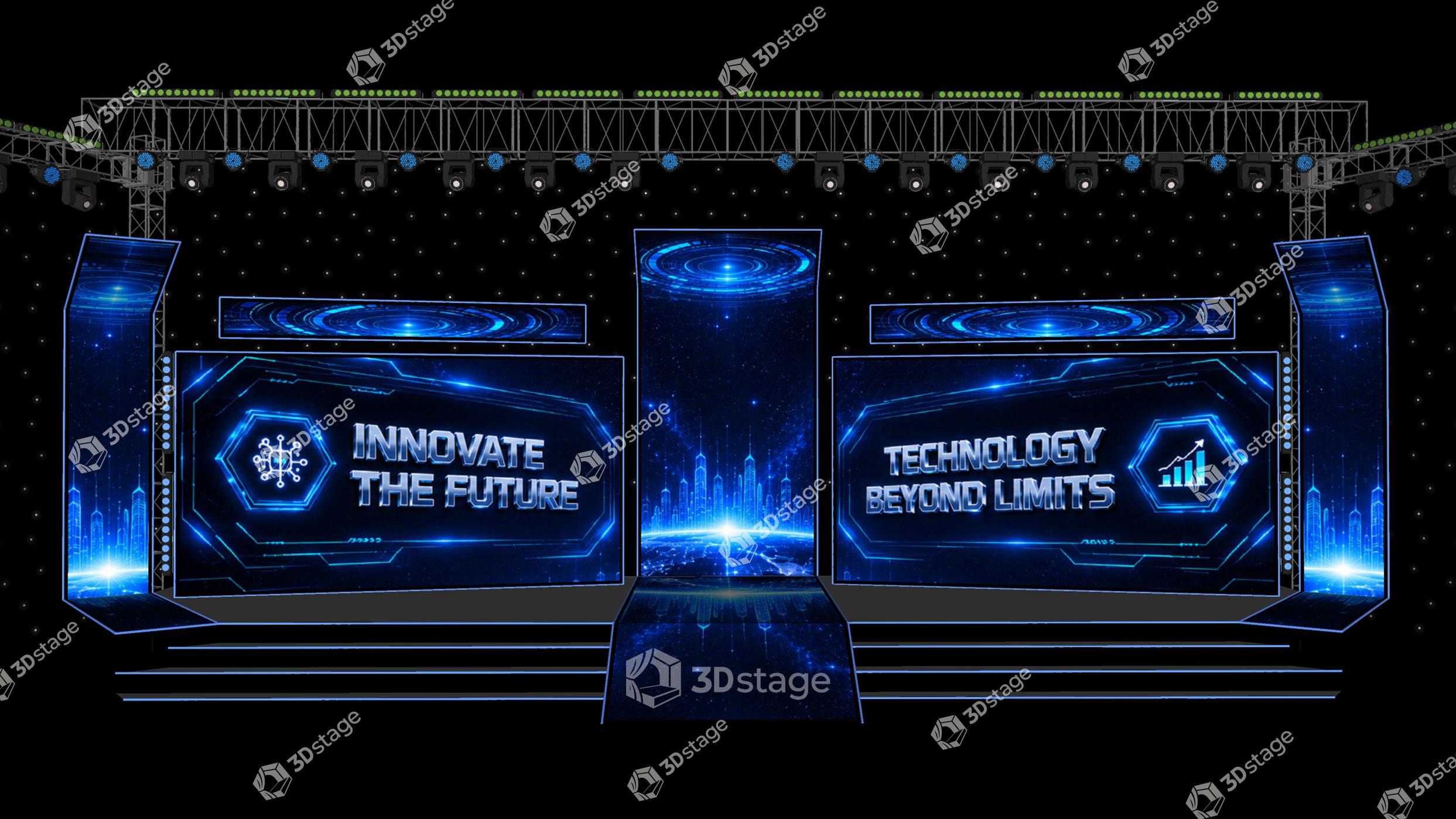 Technology Future galaxy Multi LED Stage - Image 4