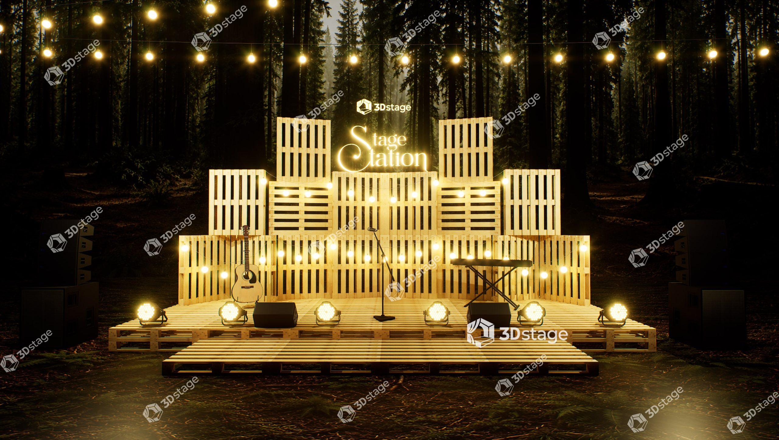 Pallet Wall Stage