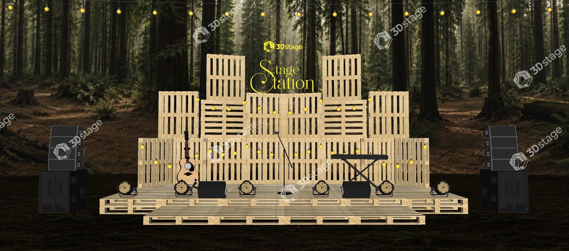 Pallet Wall Stage - Image 4