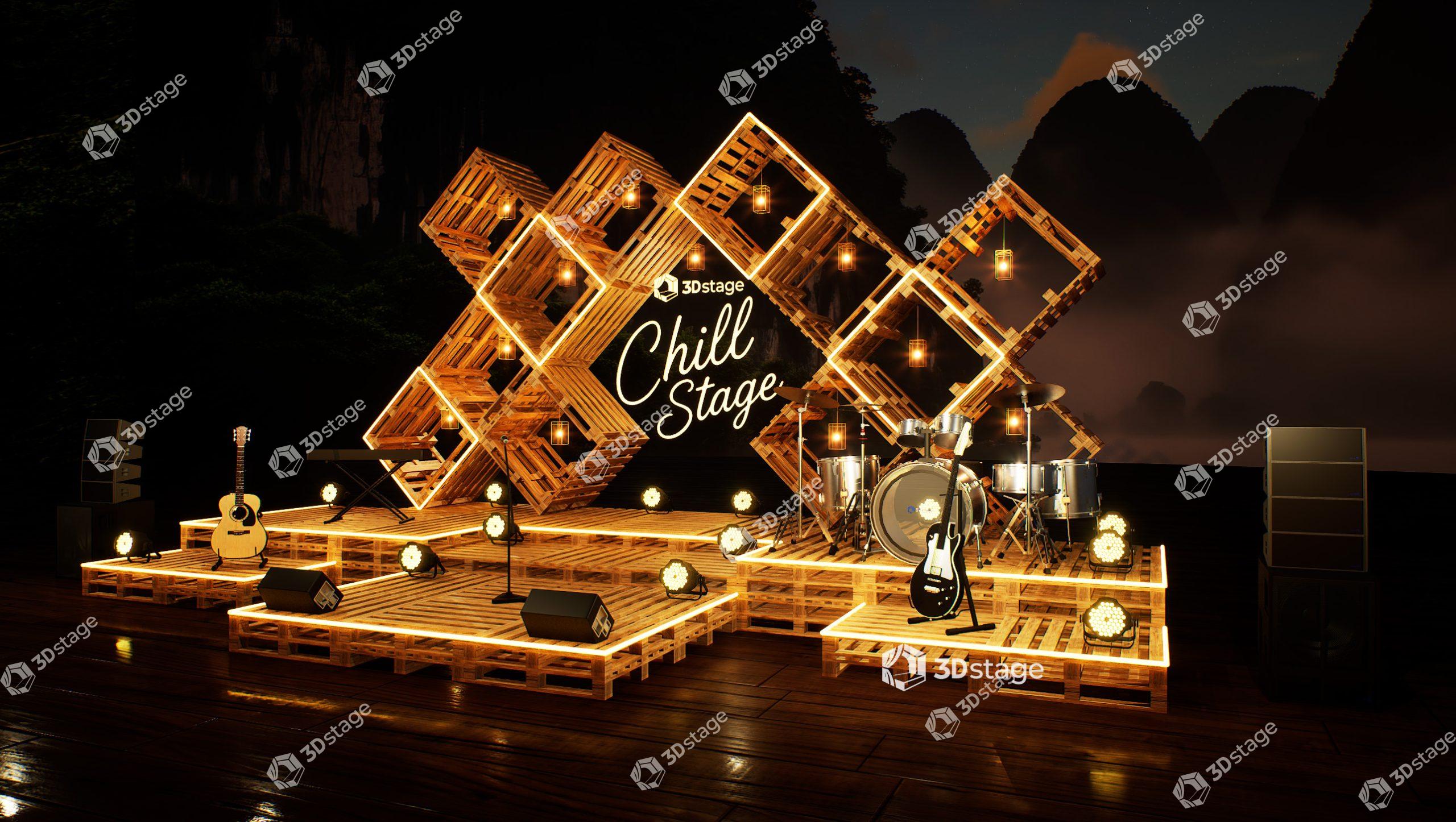 Pallet Diamond Stage