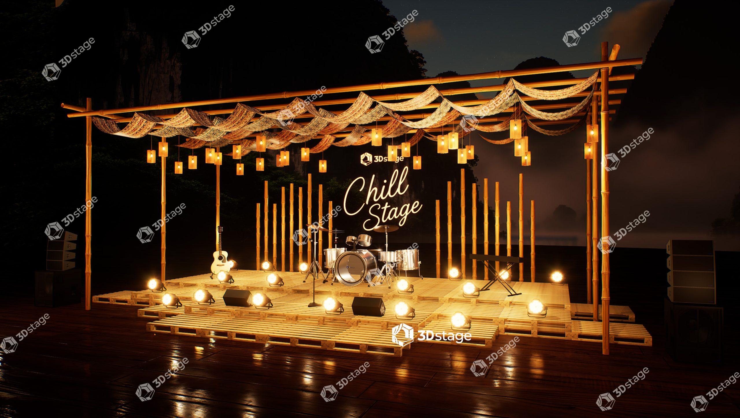 Moonlit Bamboo Pallet Stage - Image 2