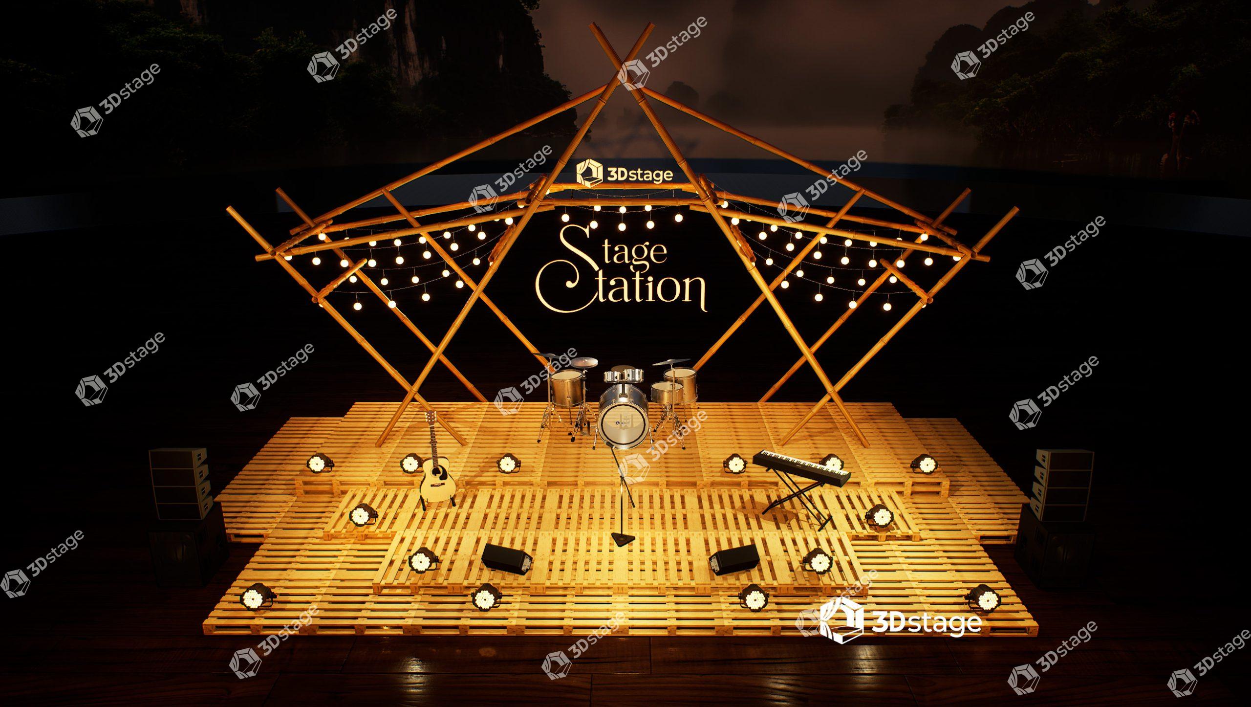 Bamboo Pallet Haven Stage - Image 3