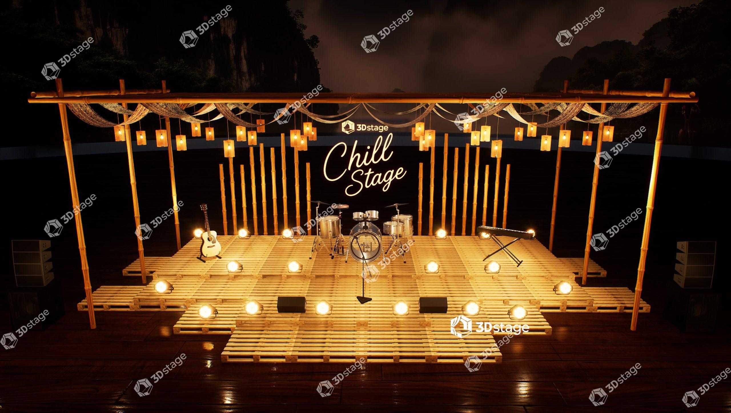 Moonlit Bamboo Pallet Stage - Image 3