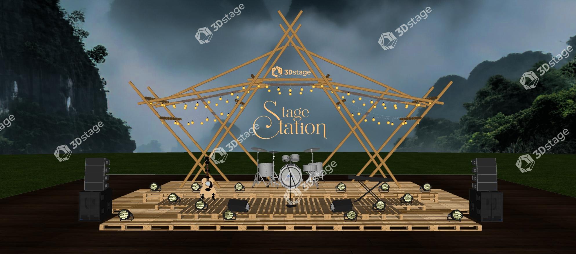 Bamboo Pallet Haven Stage - Image 4
