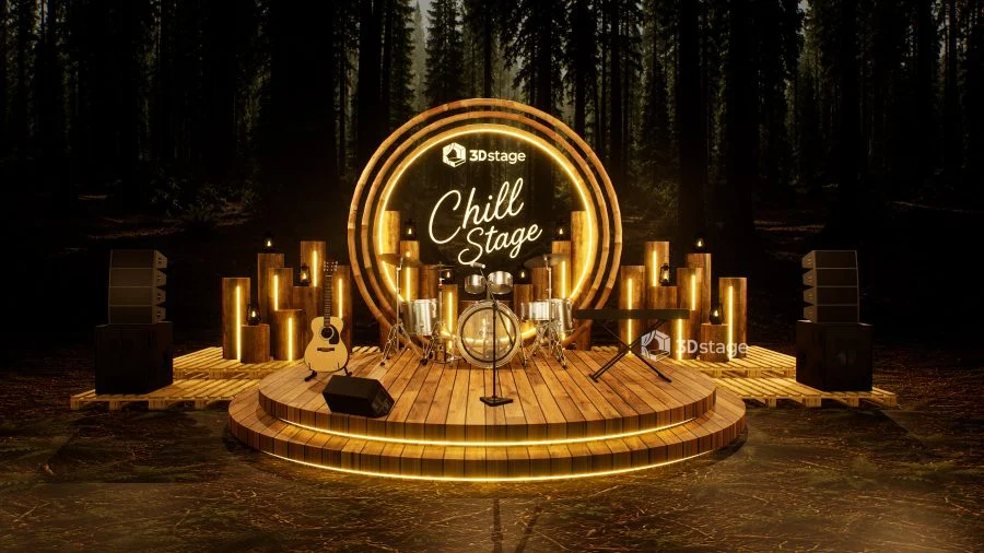 Rustic Halo Stage