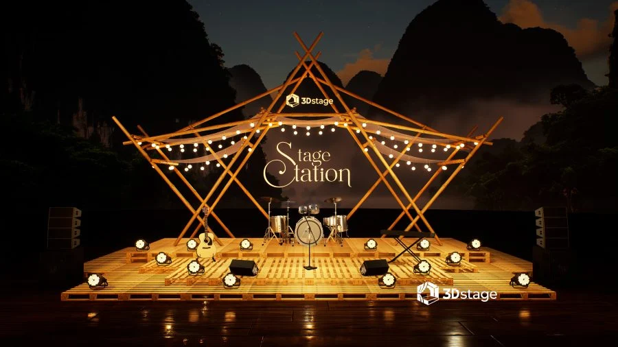 Bamboo Pallet Haven Stage