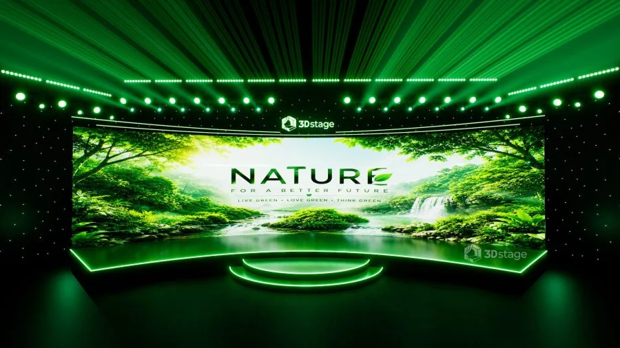 Natural Green LED Panorama Stage