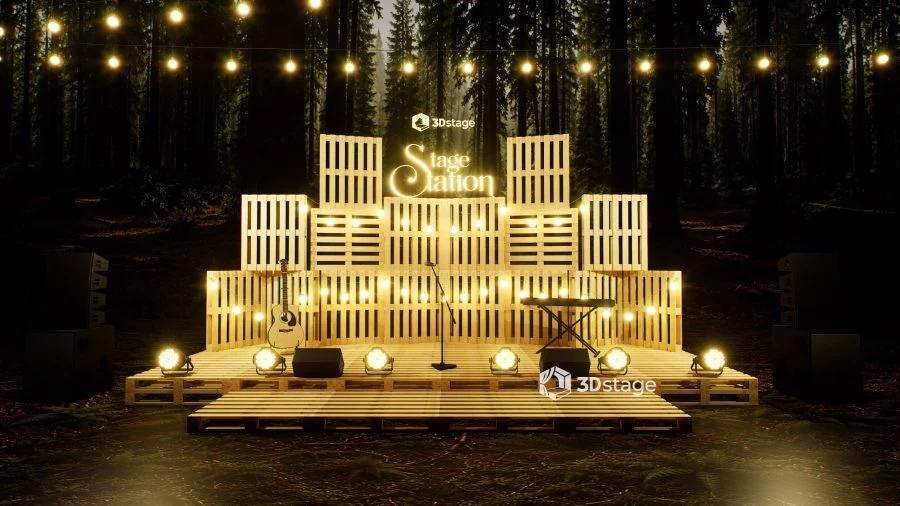 Pallet Wall Stage